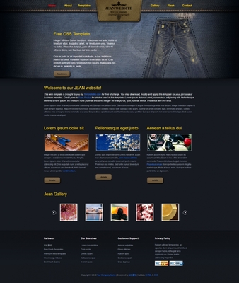 牛仔炫酷風(fēng)格的設(shè)計(jì)網(wǎng)頁(yè)CSS下載