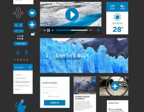 為網頁設計師和開發人員準備的30個免費扁平化ui套件